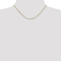 10K Yellow Gold 16" 1.65mm Diamond-Cut Cable Chain Necklace