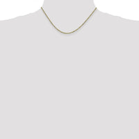 10K Yellow Gold 16" 1.75mm Flat Figaro Chain Necklace - Polished Finish