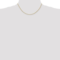 10K Yellow Gold 16" 1.85mm Diamond-Cut Rope Chain with Lobster Clasp