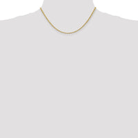 10K Yellow Gold 16" 2.75mm Diamond-Cut Rope Chain with Lobster Clasp