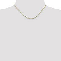 10K Yellow Gold 16" Diamond-Cut Cable Chain Necklace