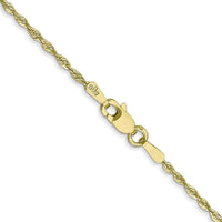 10K Yellow Gold 16" Diamond-Cut Rope Chain - 1.5mm Width