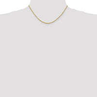 10K Yellow Gold 16" Diamond-Cut Rope Chain - 2.25mm Width