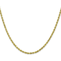 10K Yellow Gold 16" Diamond-Cut Rope Chain Necklace - 2.25mm Width