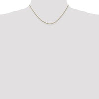 10K Yellow Gold 16" Polished Box Chain Necklace - 1mm Width