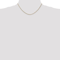 10K Yellow Gold 16" Polished Spiga Chain Necklace - 1.25mm Width