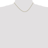 10K Yellow Gold 16" Round Open Link Cable Chain Necklace - 1.4mm Width