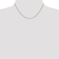 10K Yellow Gold 16" Round Snake Chain Necklace - 1.1mm Width