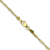 10K Yellow Gold 16" Singapore Chain - 1.7mm Width