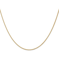 10K Yellow Gold 18" 1.05mm Spiga Chain Necklace - Polished Finish