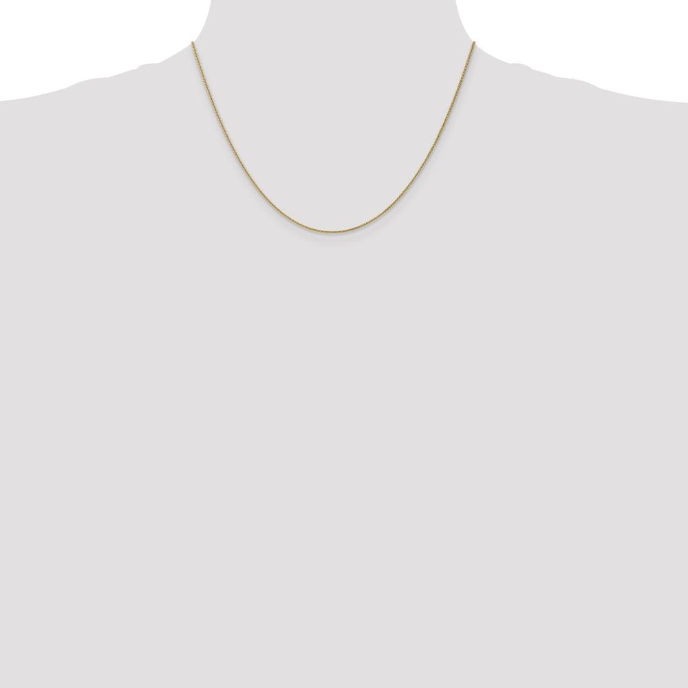 10K Yellow Gold 18" 1.05mm Spiga Chain Necklace - Polished Finish