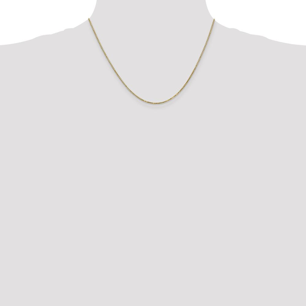 10K Yellow Gold 18" 1.3mm Box Chain Necklace - Polished Finish