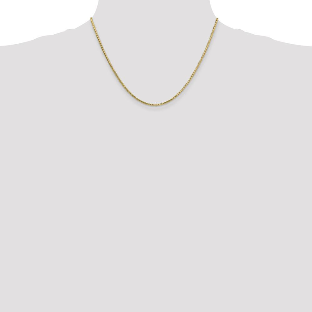 10K Yellow Gold 18" 1.9mm Box Chain with Lobster Clasp