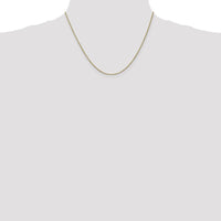 10K Yellow Gold 18" 1mm Box Chain with Polished Finish - Elegant Minimalist Necklace