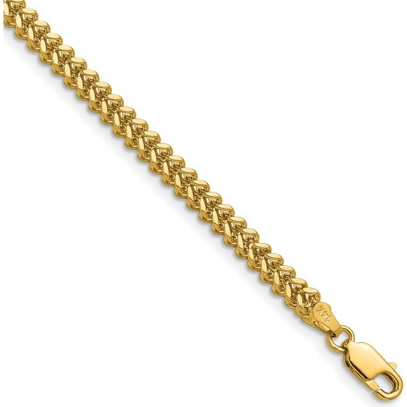 10K Yellow Gold 18" 2.5mm Franco Chain with Lobster Clasp