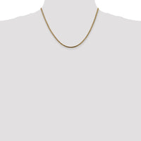 10K Yellow Gold 18" 2.5mm Franco Chain with Lobster Clasp