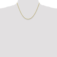 10K Yellow Gold 18" 2mm Diamond-Cut Rope Chain - Handmade Fine Jewelry