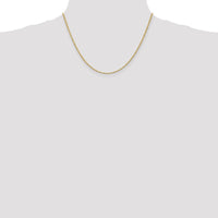 10K Yellow Gold 18" 2mm Diamond-Cut Rope Chain with Lobster Clasp