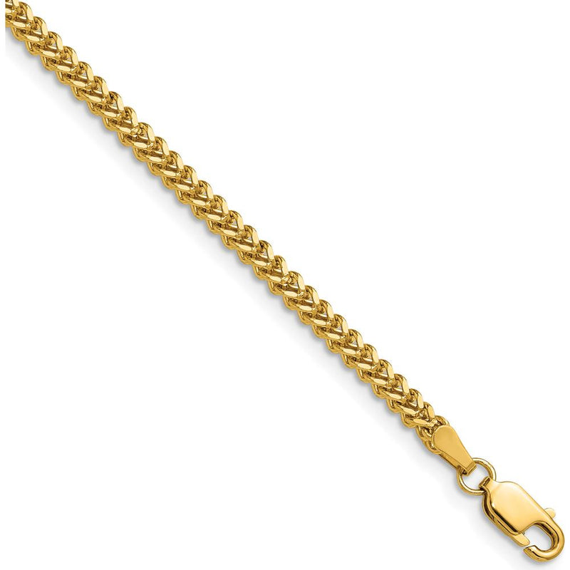 10K Yellow Gold 18" 2mm Franco Chain Necklace with Lobster Clasp