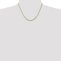 10K Yellow Gold 18" 2mm Franco Chain Necklace with Lobster Clasp