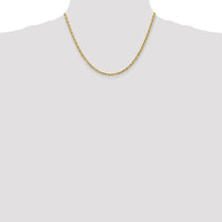 10K Yellow Gold 18" 3.35mm Diamond-Cut Rope Chain Necklace