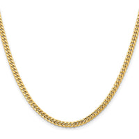 10K Yellow Gold 18" 3.5mm Solid Miami Cuban Chain Necklace