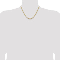10K Yellow Gold 18" 3.5mm Solid Miami Cuban Chain Necklace