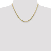 10K Yellow Gold 18" Anchor Chain Necklace - 3.75mm Width