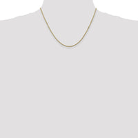 10K Yellow Gold 18" Box Chain Necklace - 1.5mm Width