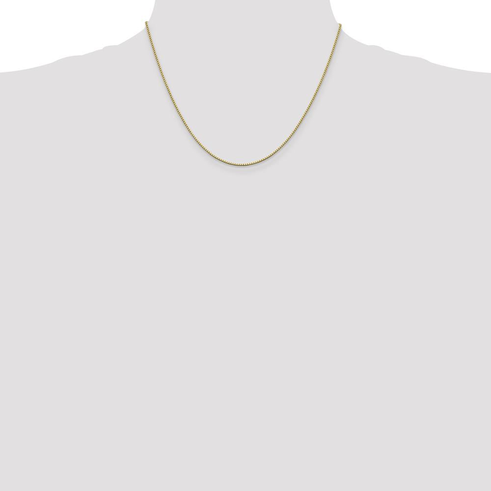 10K Yellow Gold 18" Box Chain with Lobster Clasp - 1.05mm Width