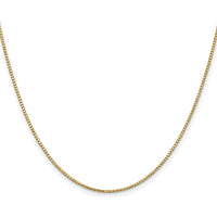10K Yellow Gold 18" Box Chain with Lobster Clasp - Polished Finish