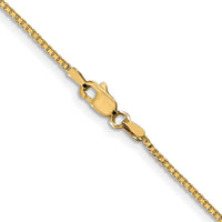 10K Yellow Gold 18" Box Chain with Lobster Clasp - Polished Finish