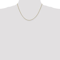 10K Yellow Gold 18" Box Chain with Polished Finish and Lobster Clasp