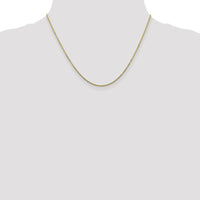 10K Yellow Gold 18" Diamond-Cut Cable Chain Necklace - 1.3mm Width