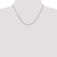10K Yellow Gold 18" Diamond-Cut Cable Chain Necklace - 1.65mm Width