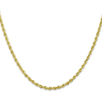 10K Yellow Gold 18" Diamond-Cut Rope Chain - 2.75mm Width