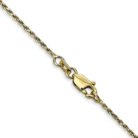 10K Yellow Gold 18" Diamond-Cut Rope Chain Necklace - 1.15mm Width