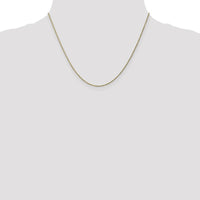 10K Yellow Gold 18" Diamond-Cut Rope Chain Necklace - 1.15mm Width