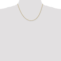 10K Yellow Gold 18" Diamond-Cut Rope Chain Necklace - 1.85mm Width