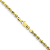 10K Yellow Gold 18" Diamond-Cut Rope Chain Necklace - 3.25mm Width