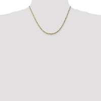 10K Yellow Gold 18" Flat Figaro Chain Necklace - 2.75mm Width