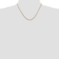 10K Yellow Gold 18" Franco Chain Necklace - 1.3mm Width