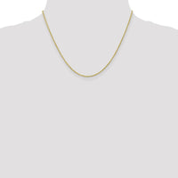 10K Yellow Gold 18" Heavy-Baby Rope Chain - 1.3mm Width