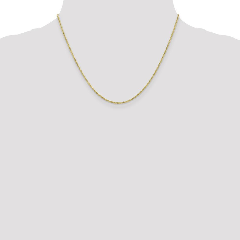 10K Yellow Gold 18" Heavy-Baby Rope Chain - 1.3mm Width