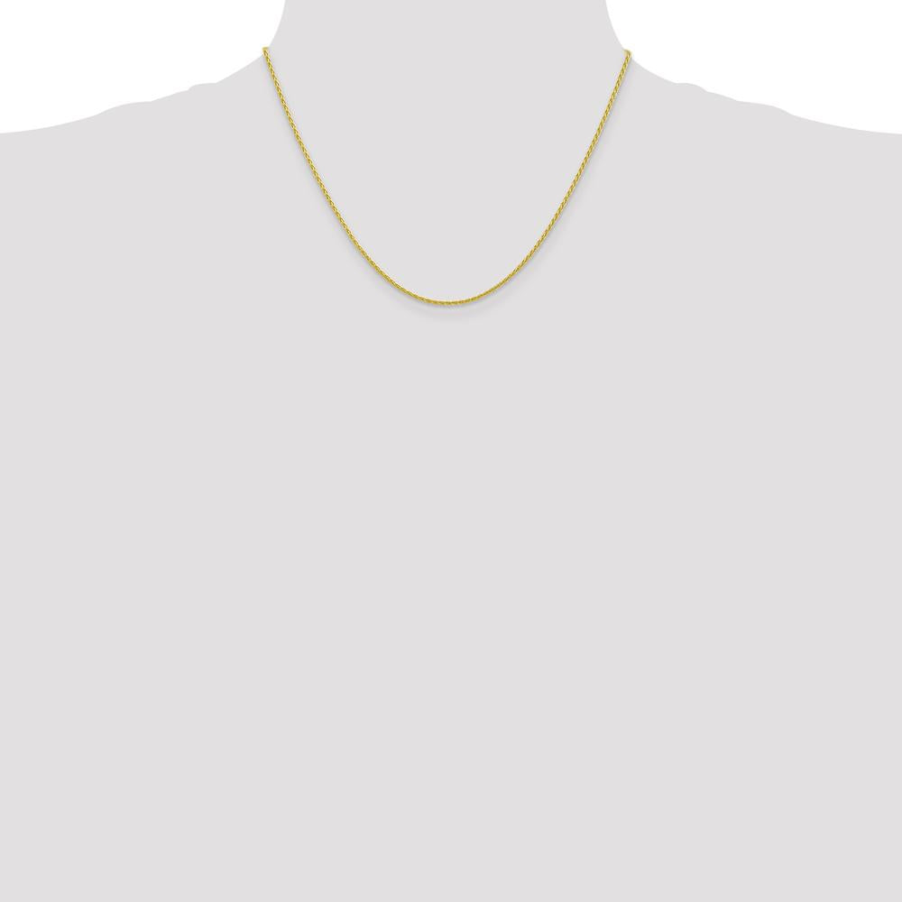 10K Yellow Gold 18" Parisian Wheat Chain - 1.5mm Width