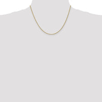10K Yellow Gold 18" Rope Chain Necklace - 1.5mm Width