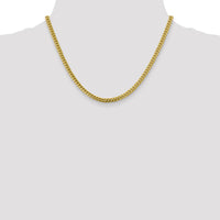 10K Yellow Gold 18" Solid Miami Cuban Chain Necklace - 4.25mm Width