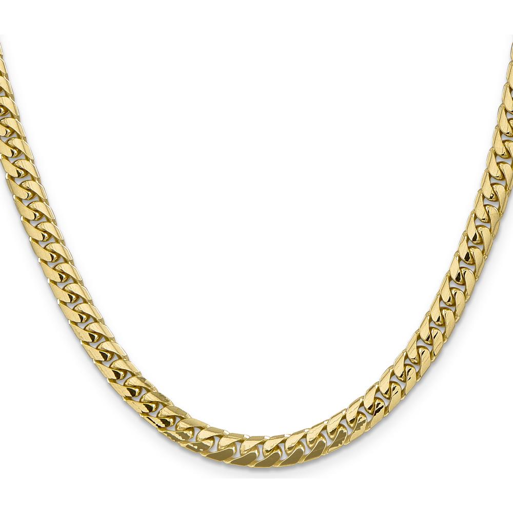 10K Yellow Gold 18" Solid Miami Cuban Link Chain - 5.5mm Width