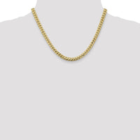 10K Yellow Gold 18" Solid Miami Cuban Link Chain - 5.5mm Width
