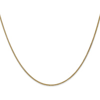 10K Yellow Gold 18" Spiga Chain Necklace - 1.25mm Width